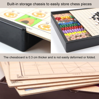 10 in 1 Wooden Multifunctional Parent-Child Interactive Children Educational Chessboard Toy Set - Table Games by buy2fix | Online Shopping UK | buy2fix