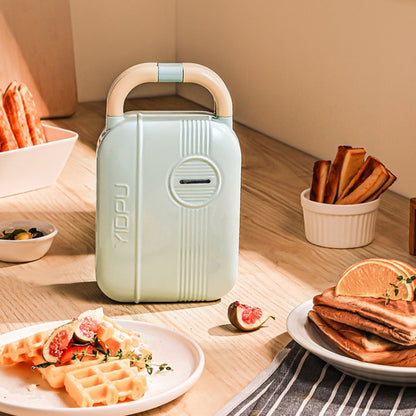 2 In 1 YIDPU Multifunctional Family Breakfast Maker Light Diet Sandwich Waffle Baker, CN Plug(Green) - Bulit-in Ovens & Accessories by YIDPU | Online Shopping UK | buy2fix