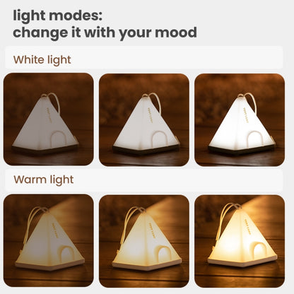 ZAY-L05 Tent-Shape USB Charging Timer Night Light Wild Camping Atmosphere Light(Khaki) - Camping Lighting by buy2fix | Online Shopping UK | buy2fix