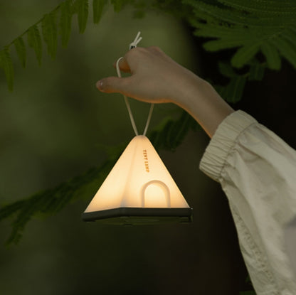 ZAY-L05 Tent-Shape USB Charging Timer Night Light Wild Camping Atmosphere Light(Khaki) - Camping Lighting by buy2fix | Online Shopping UK | buy2fix