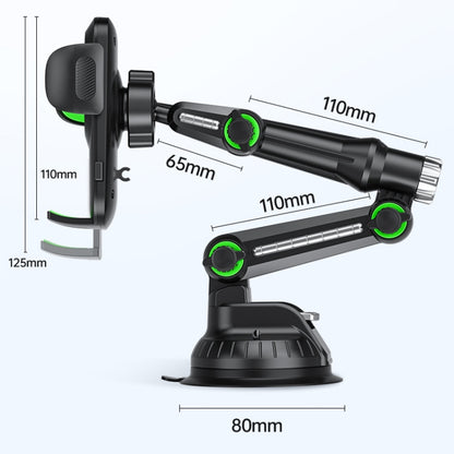 Car Windscreen Dashboard Suction Cup Phone Holder, Color: Extended Green - Car Holders by buy2fix | Online Shopping UK | buy2fix