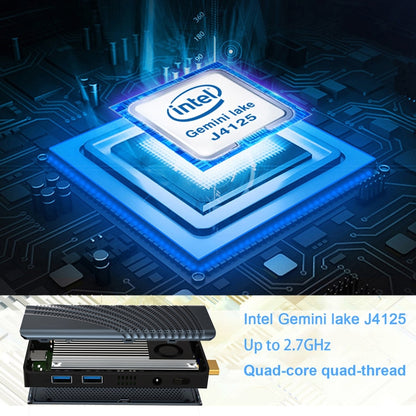 T6 Pro 6+128GB Intel Gemini Lake J4125 Mini PC With Windows 10 Operating System, Spec: US Plug - Windows Mini PCs by buy2fix | Online Shopping UK | buy2fix