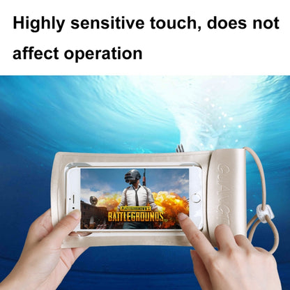 TPU Transparent Touch Screen Phone 30m Waterproof Bag Outdoor Rafting Phone Case(Water Blue) - Waterproof Bag by GUANGTU | Online Shopping UK | buy2fix