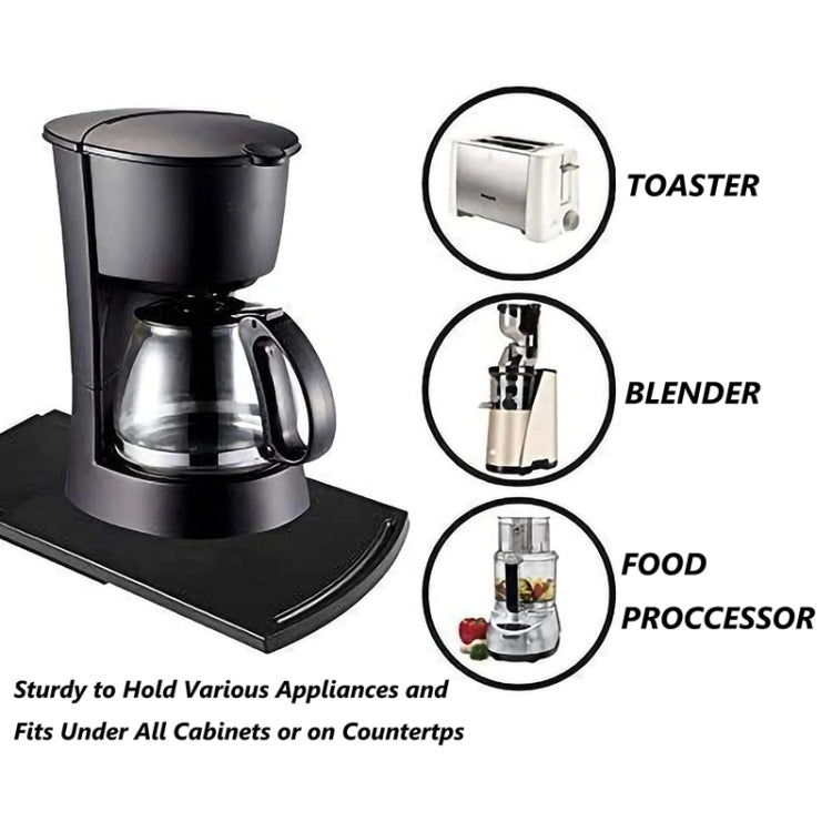 Sliding Small Countertop Appliance Tray for Coffee Makers, Blenders, Mixers - Kitchen Machine Accessories & Parts by buy2fix | Online Shopping UK | buy2fix