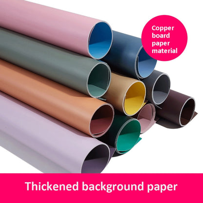 2pcs 40cm Double-Sided Background Board + 7pcs Backdrop Paper Photography Props Set, Spec: Set 3 - Solid Color by buy2fix | Online Shopping UK | buy2fix