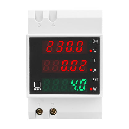 SINOTIMER SDM004 Din Rail AC Voltage Current Time Power Electricity Multi-Function Detection Meter - Current & Voltage Tester by SINOTIMER | Online Shopping UK | buy2fix