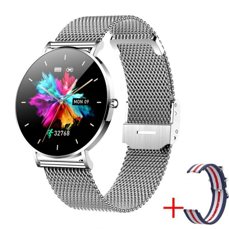 T8 1.3-inch Heart Rate/Blood Pressure/Blood Oxygen Monitoring Bluetooth Smart Watch, Color: Silver Gray - Smart Watches by buy2fix | Online Shopping UK | buy2fix