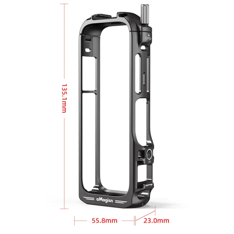 For Insta360 X4 aMagisn Metal Protective Housing Frame Quick Release Version - Mount & Holder by aMagisn | Online Shopping UK | buy2fix