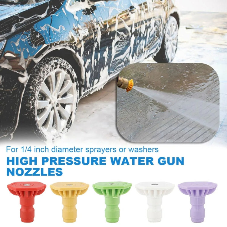 High-pressure Car Washer Nozzle Fan-shaped 1/4 Quick Plug Connector Water Rifle Parts, Specification: 40 Degree (1.1 Nozzle) - Car Washer & Accessories by buy2fix | Online Shopping UK | buy2fix