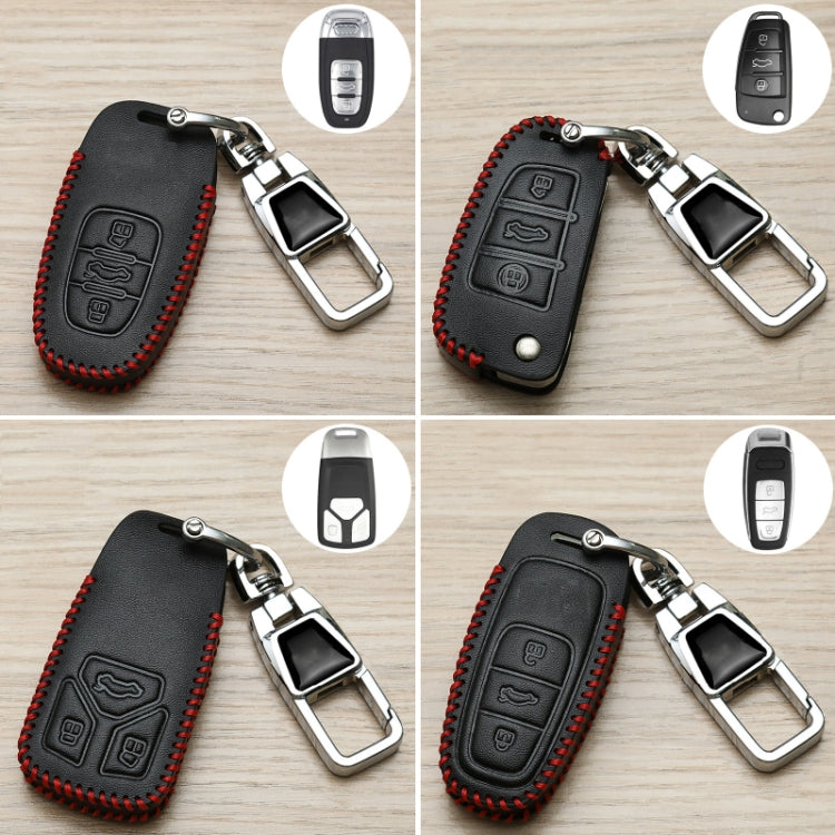 For Audi B Car Folding Key Cover Multifunctional Keychain Anti-lost Number Plate - Car Key Cases by buy2fix | Online Shopping UK | buy2fix