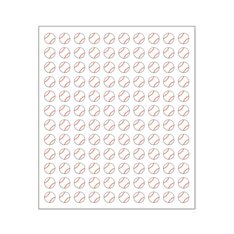 20Sheets /Pack  (2400 Stickers Total) Sports Ball Stickers for Scrapbooking, Crafting(Baseball) - Sticker by buy2fix | Online Shopping UK | buy2fix