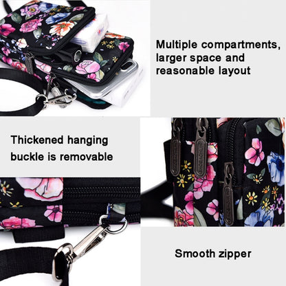 Printed Crossbody Mobile Phone Bag Mini Wallet With Arm Band, Style: Small Tree Bud - Single-shoulder Bags by buy2fix | Online Shopping UK | buy2fix