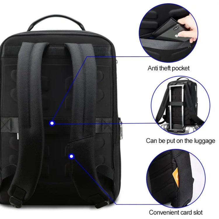 Bopai 61-18911 Large Capacity Waterproof Travel Laptop Backpack With USB+Type-C Port, Color: Deluxe - Backpack by Bopai | Online Shopping UK | buy2fix