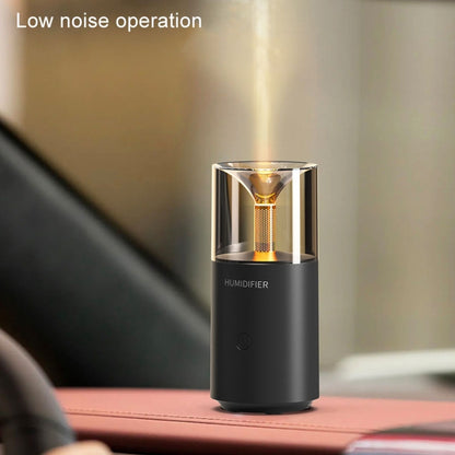 Candle Flame Aromatherapy Diffuser Automatic Scent Sprayer Mini Ambiance Candle Light Humidifier(129 Black) - Air Purifiers & Accessories by buy2fix | Online Shopping UK | buy2fix