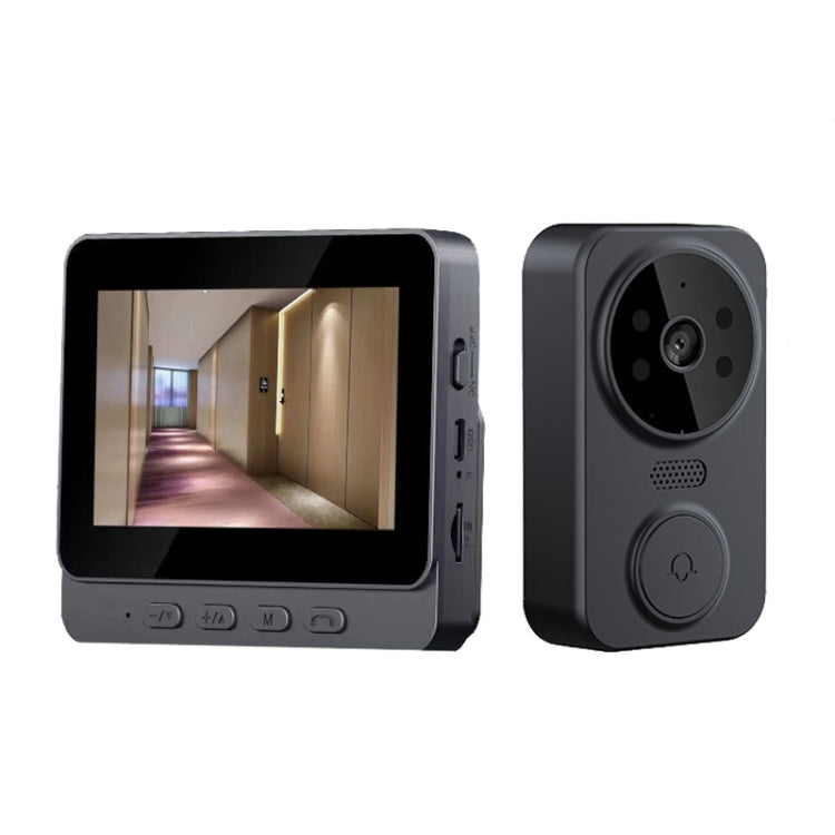 Wireless 2.4G Visual Intercom Doorbell 4.3 inch IPS Screen with Camera Monitor Night Vision - Video DoorBell by buy2fix | Online Shopping UK | buy2fix