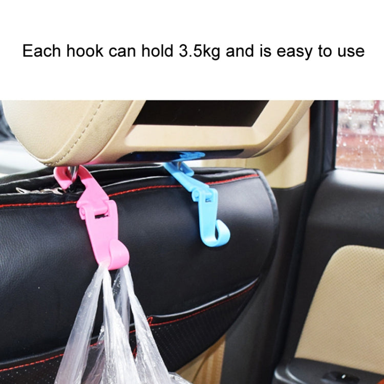 2pcs Mini Car Seat Back Plastic Hook(Random Color Delivery) - Auto Fastener & Clips by buy2fix | Online Shopping UK | buy2fix