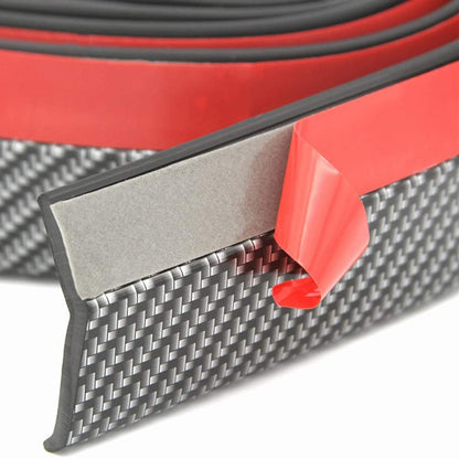 SAMURAI 2.5m Carbon Fiber Car Front Lip Anti-Collision Bumper Modification Strip Supplies, Color: Red - Anti Collision Sticker by SAMURAI | Online Shopping UK | buy2fix