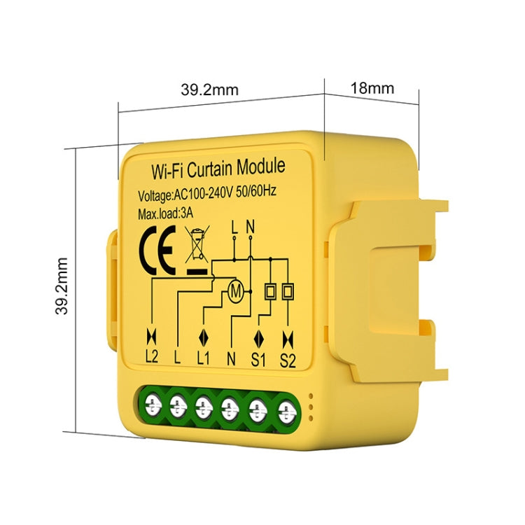 ZigBee Graffiti Curtain Switch On / Off Module - Smart Switch by buy2fix | Online Shopping UK | buy2fix