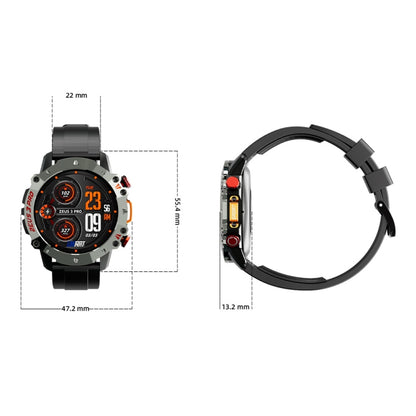 LOKMAT ZEUS3 Pro 1.39-Inch 5ATM Waterproof Outdoor Sports Bluetooth Call Smart Watch(Black) - Smart Watches by LOKMAT | Online Shopping UK | buy2fix