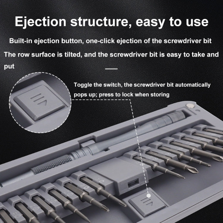 For DJI CQT UAV 30-In-1 Drone Universal Extended Screwdriver Set Disassembly Tool Set(Frosted Gray) - Tools by CQT | Online Shopping UK | buy2fix