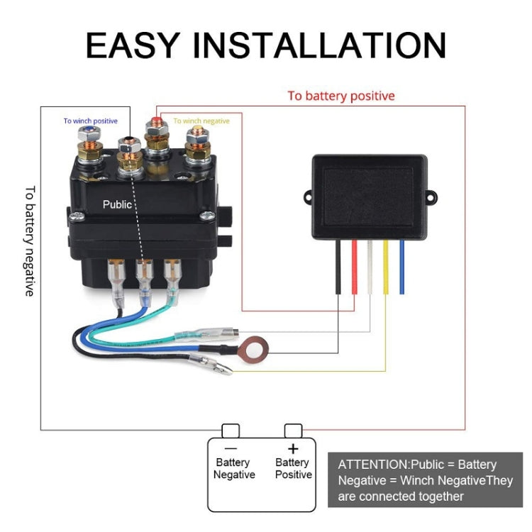 Wireless Remote Control SUV Truck Electric Winch, Model: 213X2 - Relays by buy2fix | Online Shopping UK | buy2fix