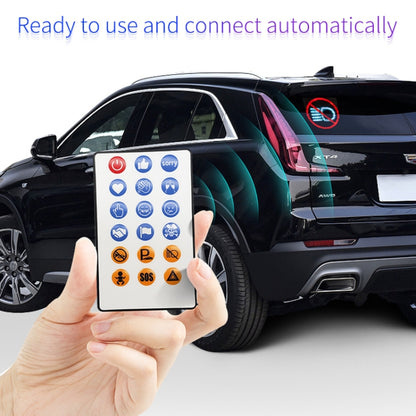 HI.GROOM Car LED Customized Pixel Emoji Lights Bluetooth Remote Control Interactive AI Screen, Style: No Remote Control - Car Monitor by HI.GROOM | Online Shopping UK | buy2fix