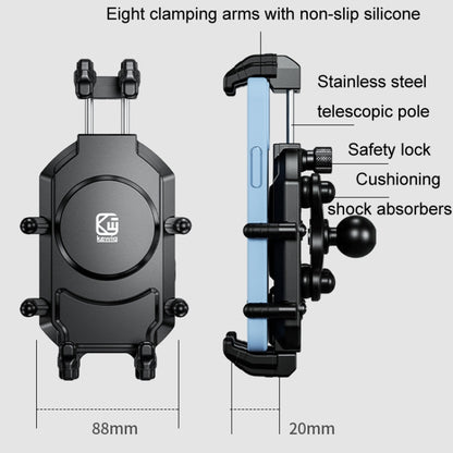 Kewig Motorcycle Octopus Holder Anti-Theft Motorcycle Cell Phone Mounts, Model: M26-C8 - Holder by Kewig | Online Shopping UK | buy2fix