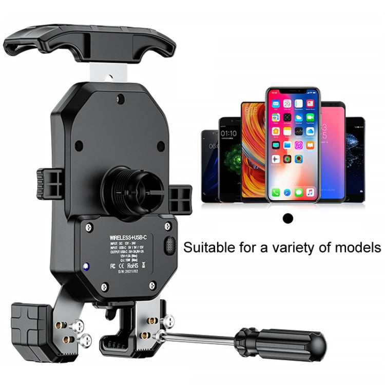 Kewig Motorcycle Heightened Navigation Bracket Outdoor Riding Anti-Theft Cell Phone Holder, Model: M14-C4 - Holder by Kewig | Online Shopping UK | buy2fix