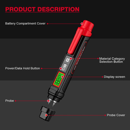 HABOTEST Wood Moisture Content Rapid Tester - PH & Moisture Meter by HABOTEST | Online Shopping UK | buy2fix