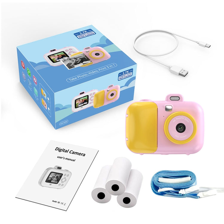 2.4-Inch Smart Digital Kids Thermal Printing Camera With Printing Paper, Color: 503AF Blue Focus - Children Cameras by buy2fix | Online Shopping UK | buy2fix