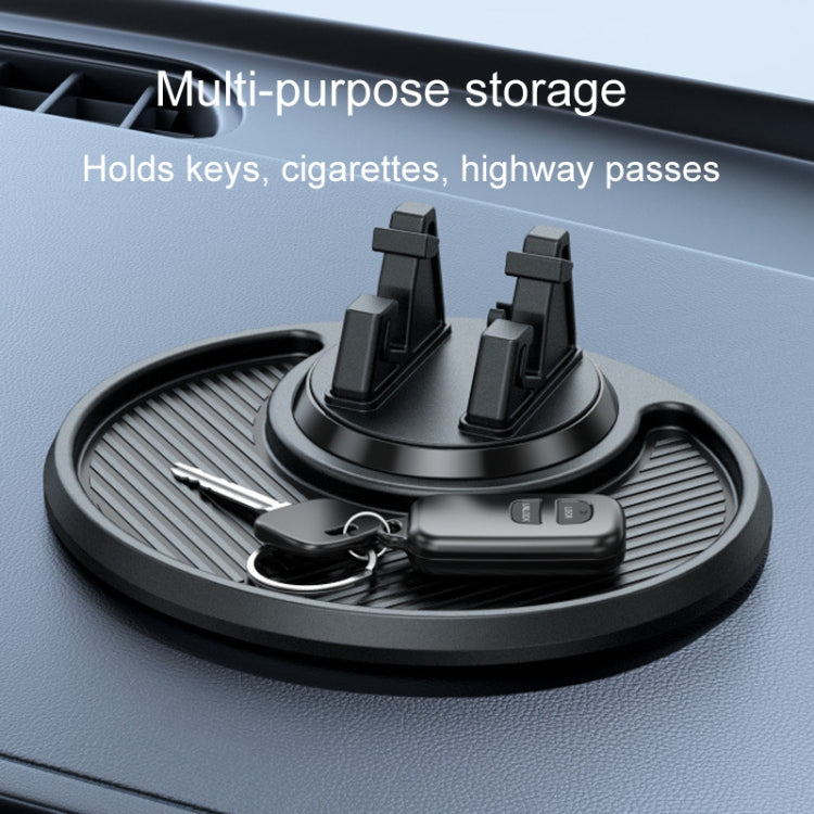 Car Dashboard Navigation Phone Holder Multifunctional Non-Slip Storage Bracket(Pink) - Car Holders by buy2fix | Online Shopping UK | buy2fix