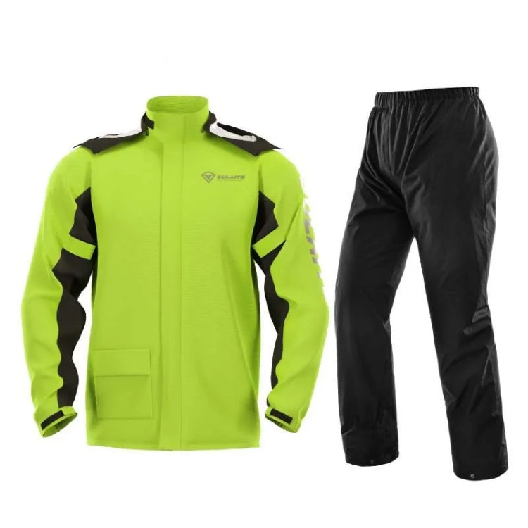 SULAITE Outdoor Motorcycle Riding Full Body Split Raincoat Suit, Size: XXXL(Green) - Raincoat by SULAITE | Online Shopping UK | buy2fix