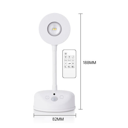 Rechargeable LED Motion Sensor Wireless Spotlight With Remote Control 1200mAH White - Sensor LED Lights by buy2fix | Online Shopping UK | buy2fix