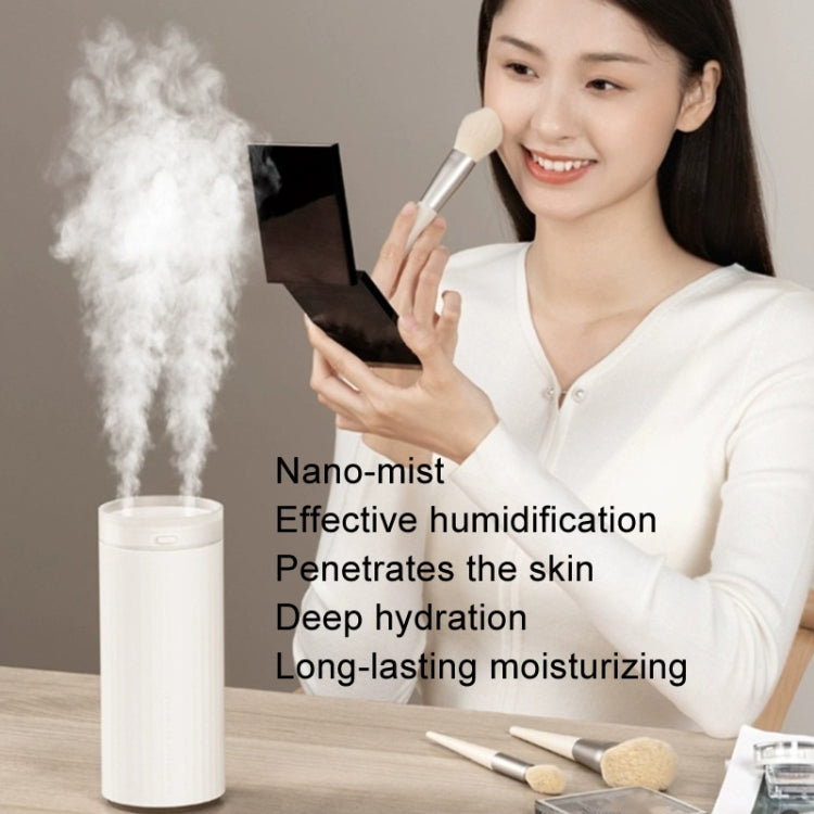 JisuLife HU16 Desktop Dual Mist Ports Humidifier, Color: White Rechargeable - Air Purifiers & Accessories by JisuLife | Online Shopping UK | buy2fix