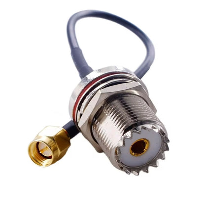 20cm SMA Male To SO239 UHF Female Coaxial RF Cable RG174 Coaxial Connector - Connectors by buy2fix | Online Shopping UK | buy2fix