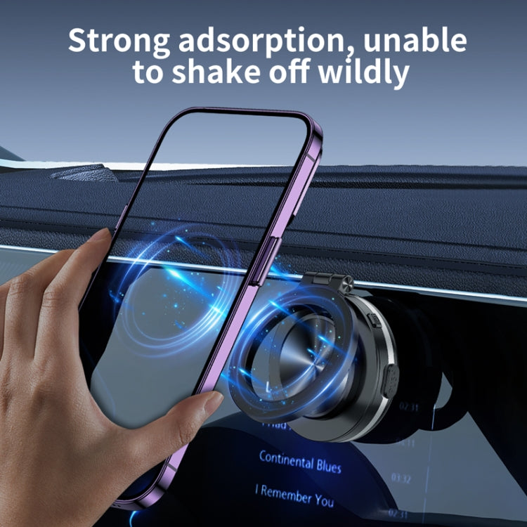 AIMITE C1 Vacuum Adsorption Foldable Magnetic Support Bracket Car Cell Phone Holder(Silver) - Universal Car Holders by AIMITE | Online Shopping UK | buy2fix