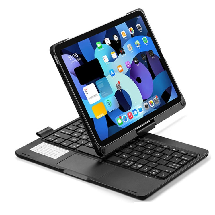 360 Degree Rotation Bluetooth Keyboard Case With Backlight For iPad Air 11 2024 / Air 5 / Air 4 10.9 / Pro 11 2022 2021 2020 2018(Black) - For iPad Air by buy2fix | Online Shopping UK | buy2fix