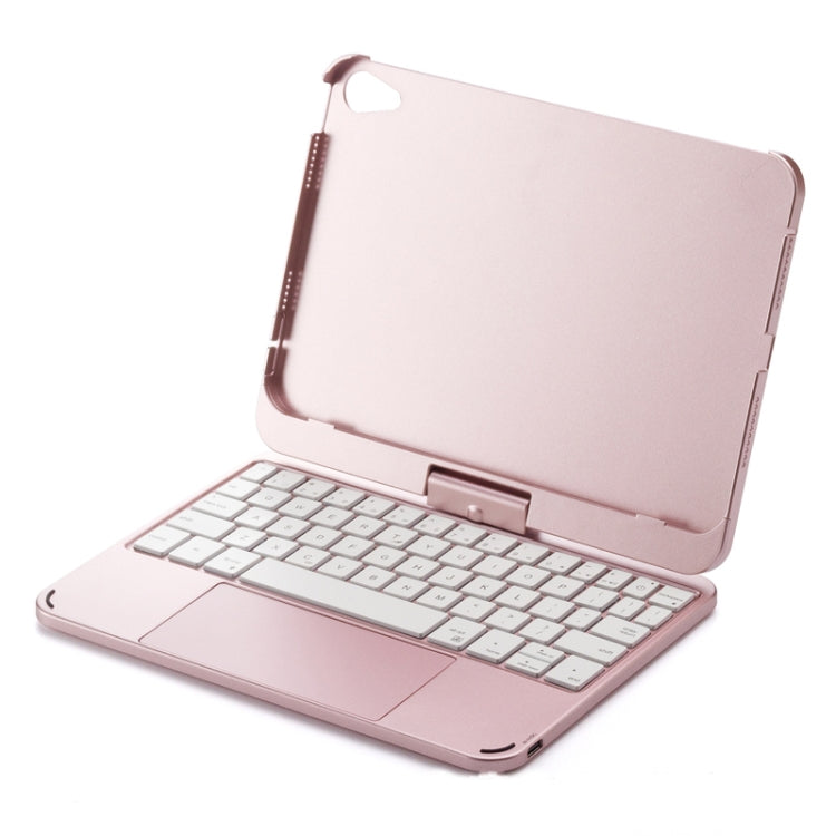 For iPad Mini 6 Tablet Bluetooth Keyboard With Backlight 360 Degree Rotation(Rose Gold) - For iPad mini by buy2fix | Online Shopping UK | buy2fix