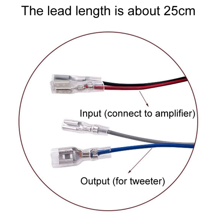 WEAH-T-5 Car Modification Tweeter Crossover Hi-Fi Audio Divider, Style: A Model 2.2UF - Audio Crossover by buy2fix | Online Shopping UK | buy2fix