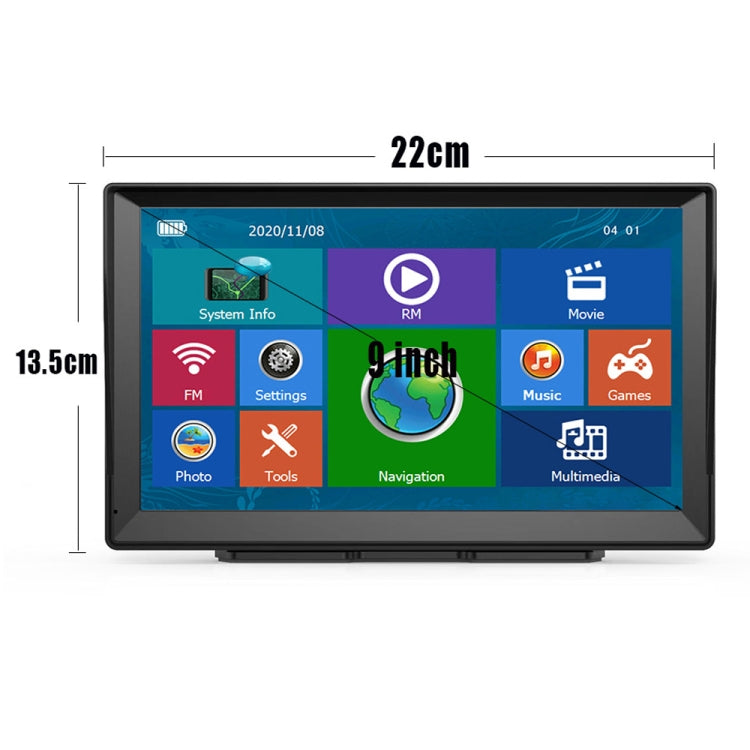 9 Inch 8G/256M Car GPS Navigator With Large Screen Capacitive Bluetooth Map, Area: South America Map - Car MP3 & MP4 & MP5 by buy2fix | Online Shopping UK | buy2fix