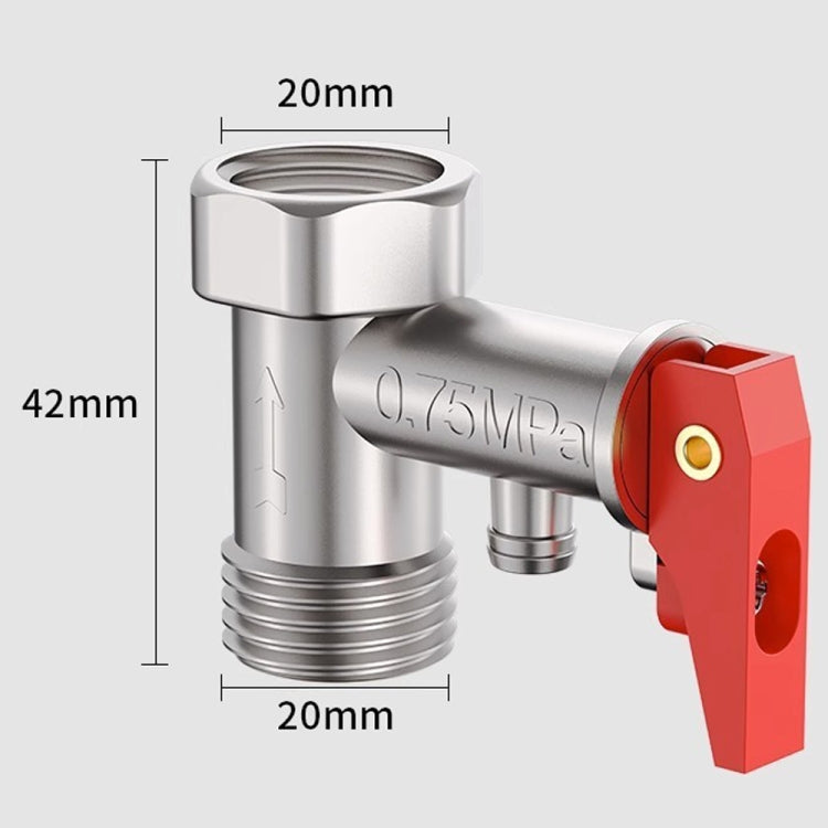 0.7MPa Pressure Relief Valve For Electric Water Heater Pressure Reducing Exhaust Valve Household Check Valve - Water Heaters & Accessories by buy2fix | Online Shopping UK | buy2fix