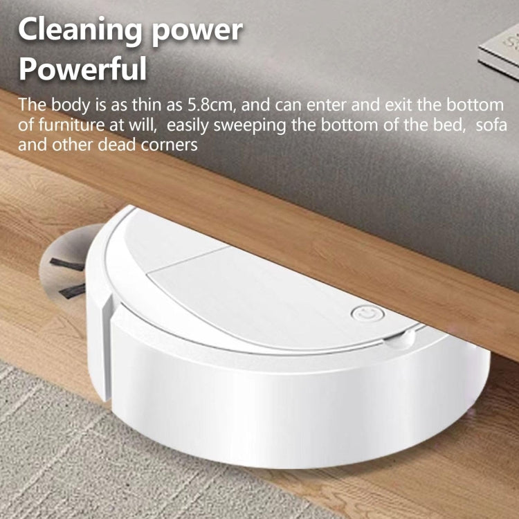 Intelligent Sweeper Robot Home Automatic 3 In 1 Integrated Cleaning Machine Vacuum Cleaner, Style: Battery White - Robot Vacuum Cleaner by buy2fix | Online Shopping UK | buy2fix