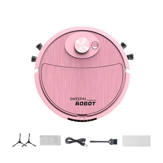 Intelligent Sweeping Robot Sweeping Mopping Suction 3 In 1 Cleaning Machine(8088 Pink) - Robot Vacuum Cleaner by buy2fix | Online Shopping UK | buy2fix