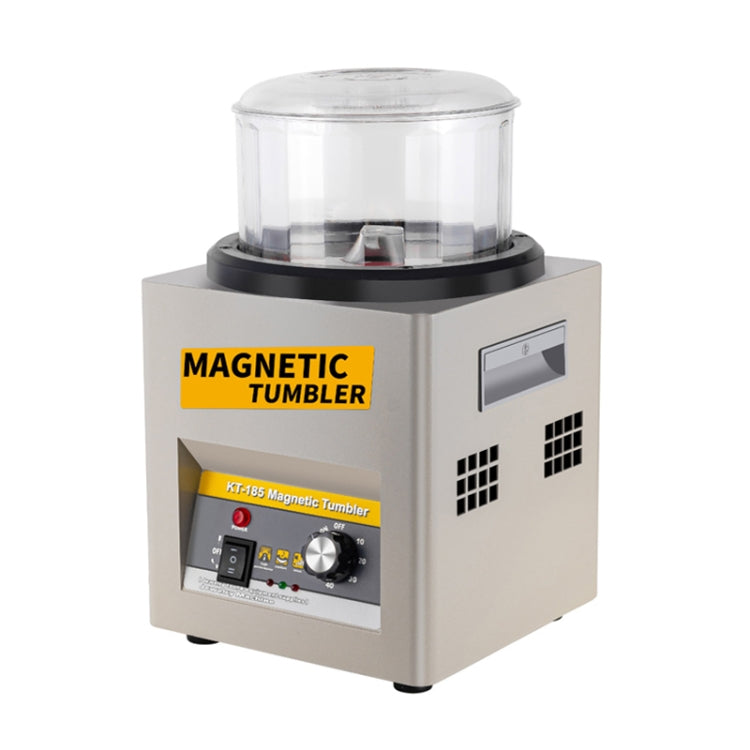 KT-185 Magnetic Polishing Tumbler Stainless Steel Deburring And Polishing Machine, EU Plug(Black) - Polishing Repair by buy2fix | Online Shopping UK | buy2fix