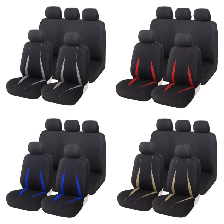 Cars All Seasons Universal All-Inclusive Fabric Seat Cover(33055 Red) - Seat Accessories by buy2fix | Online Shopping UK | buy2fix