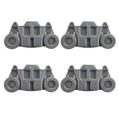 4pcs /Pack W10195416 Lower Dishwasher Wheel Part For Maytag / KitchenAid / Whirlpool / Kenmore Dish Rack(Gray) - Dish Washers & Accessories by buy2fix | Online Shopping UK | buy2fix