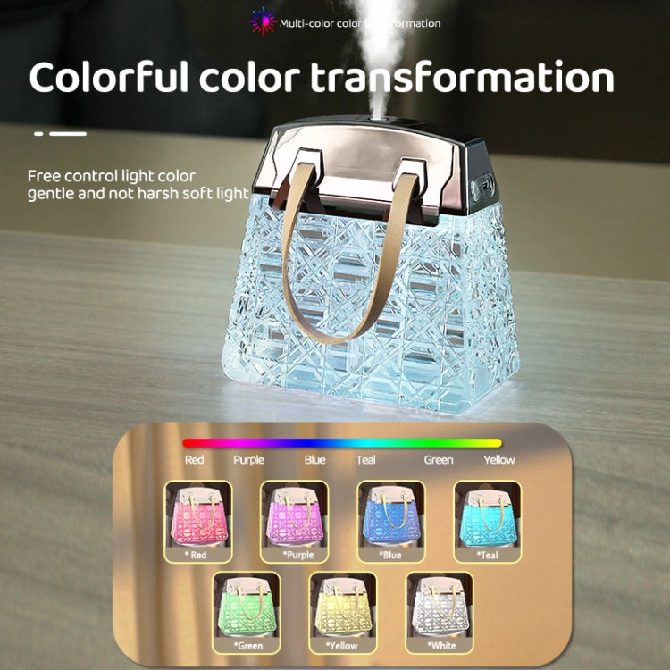 Desktop Small Crystal Bag Humidifier Aroma Ambient Lighting, Color: White Plug-in - Air Purifiers & Accessories by buy2fix | Online Shopping UK | buy2fix