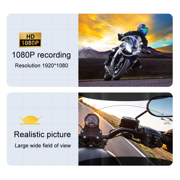 KUQIBAO Q28 Motorcycle Riding Helmet Bluetooth Headset Recorder(2 In 1 Microphone) - Motorcycle Walkie Talkie by KUQIBAO | Online Shopping UK | buy2fix