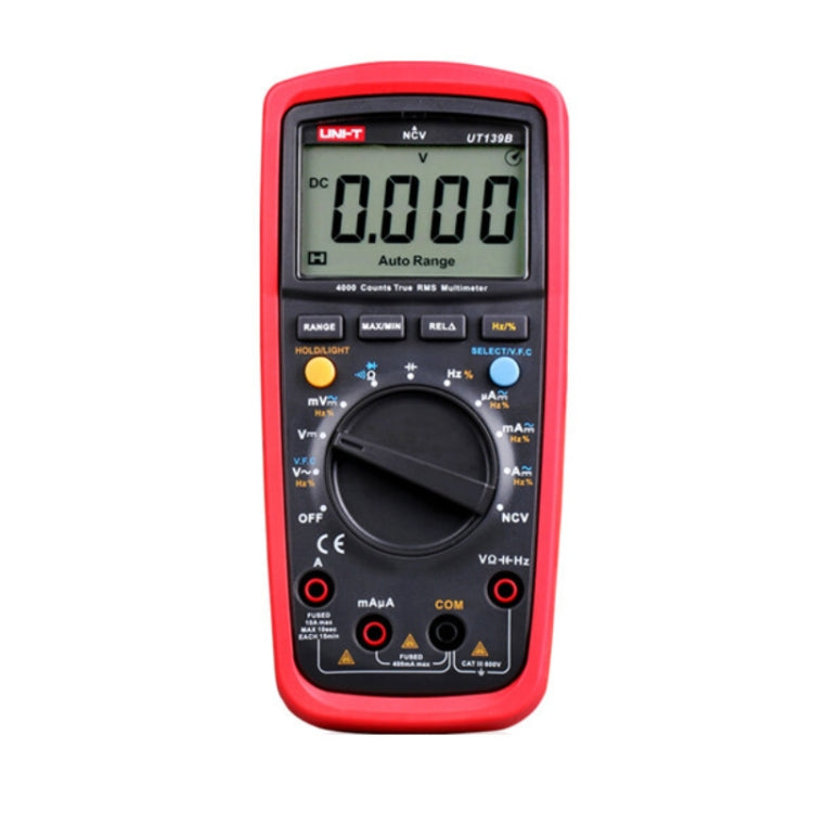 UNI-T True RMS Backlight Large Screen Anti-Burn 3999 Digital Multimeter, Model: UT139B - Digital Multimeter by UNI-T | Online Shopping UK | buy2fix