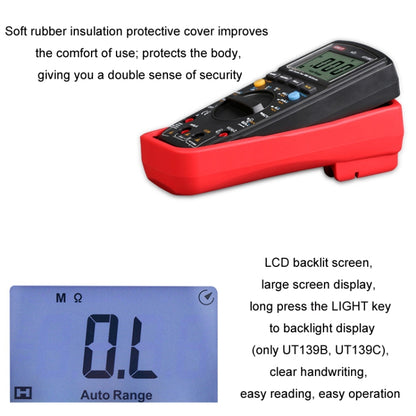 UNI-T True RMS Large Screen Anti-Burn 1999 Digital Multimeter, Model: UT139A - Digital Multimeter by UNI-T | Online Shopping UK | buy2fix